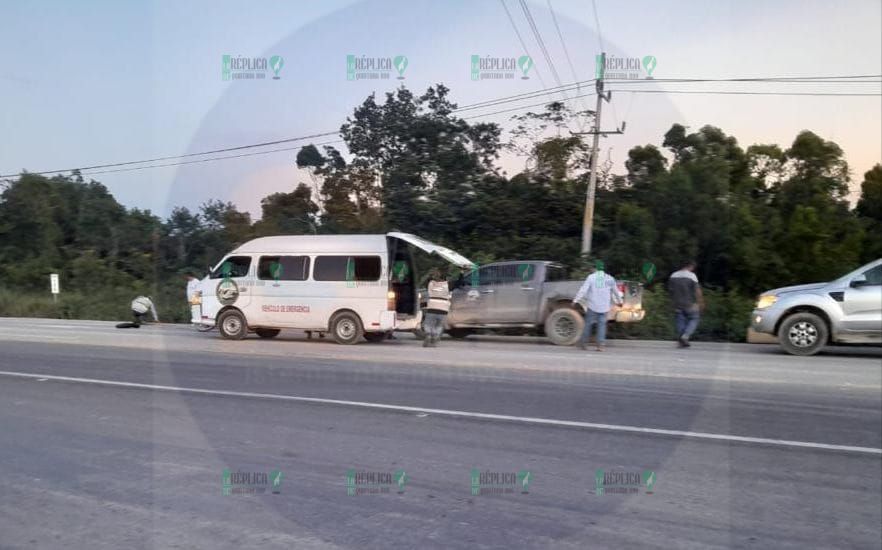 Muere trabajador del Tren Maya tras ser arrollado en la carretera federal 307 en Felipe Carrillo Puerto