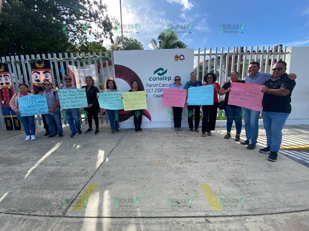 Docentes de preparatoria anuncian paros escalonados y marchas en Quintana Roo por falta de pago