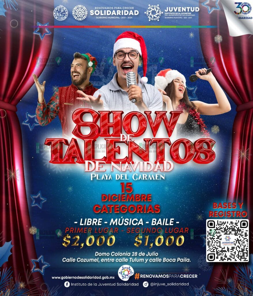 Invitan a participar en ¡Show de Talentos de Navidad!