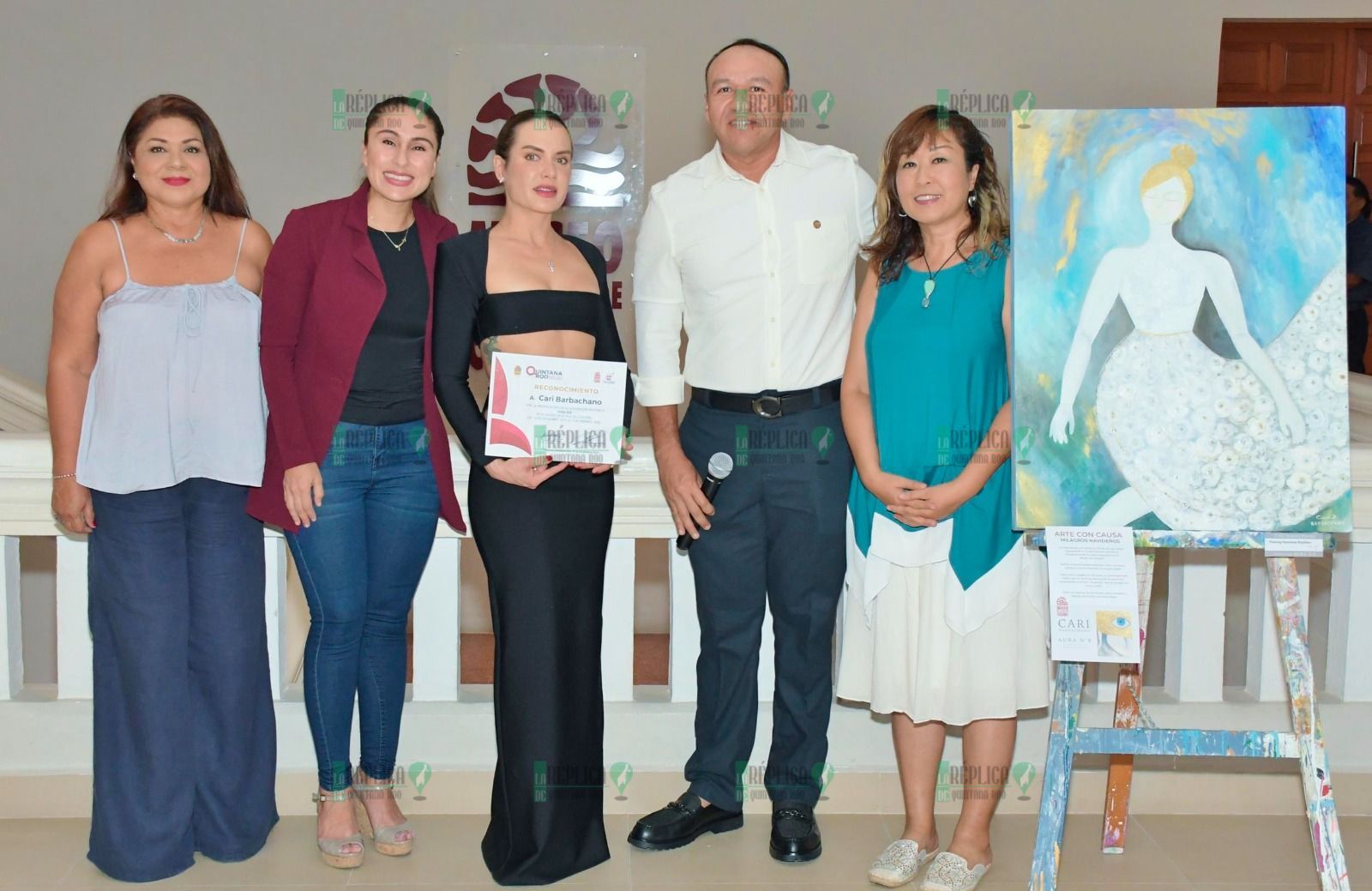 La Fundación de Parques y Museos inauguró la exposición “Aura No. 8”, de la artista cozumeleña Cari Barbachano