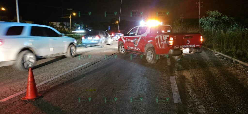 Muere hombre atropellado en carretera federal a la altura de Villas Morelos 2