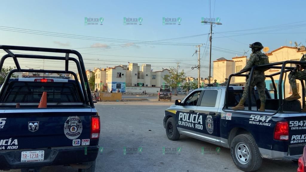 Deja 3 detenidos ataque armado en el fraccionamiento Villas Otoch Paraíso de Cancún