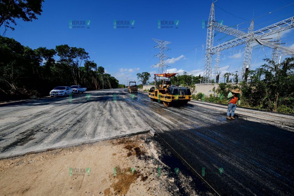 Avanza más del 85% reconstrucción y modernización de Av. Chac Mool: Mara Lezama