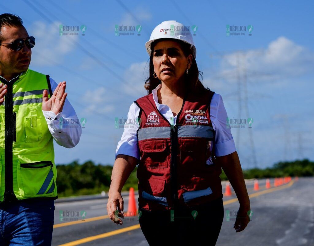 Avanza más del 85% reconstrucción y modernización de Av. Chac Mool: Mara Lezama