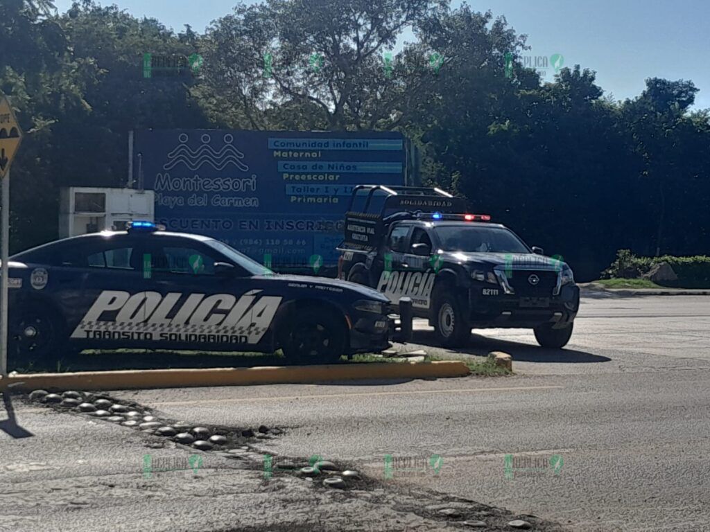 Quitan tope que generaba caos vial en el bulevar Playa del Carmen