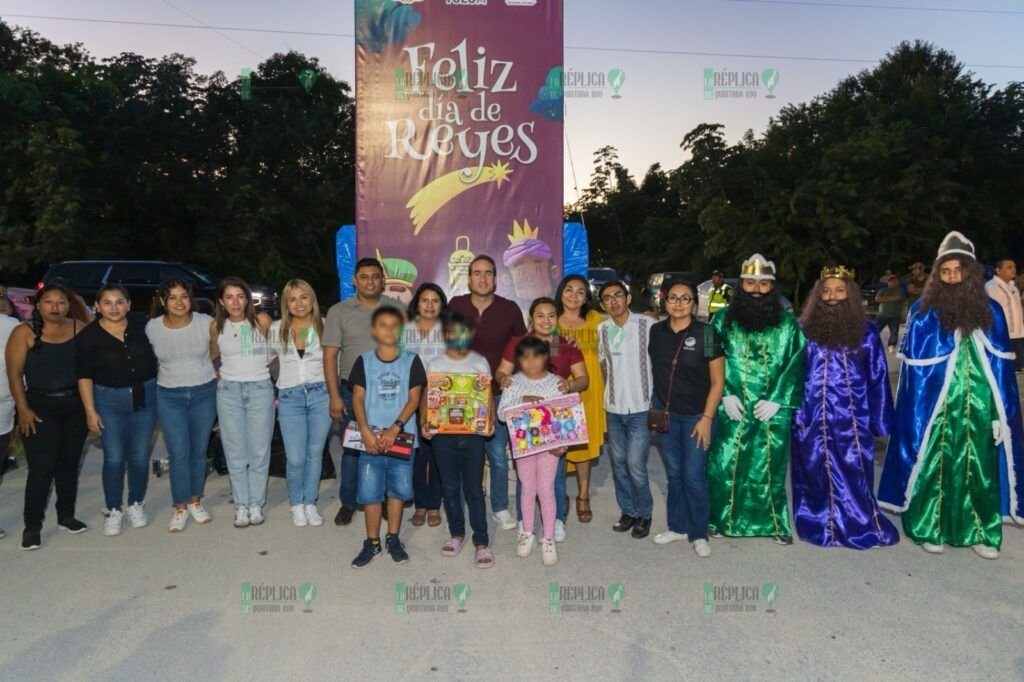 Caravana de Reyes 2024: Diego Castañón lleva felicidad a colonias de Tulum