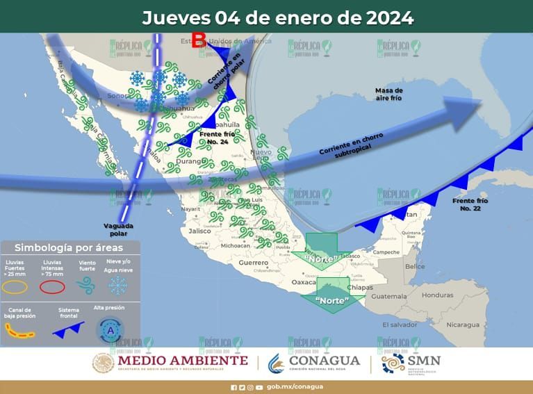 Ambiente medio nublado en Quintana Roo