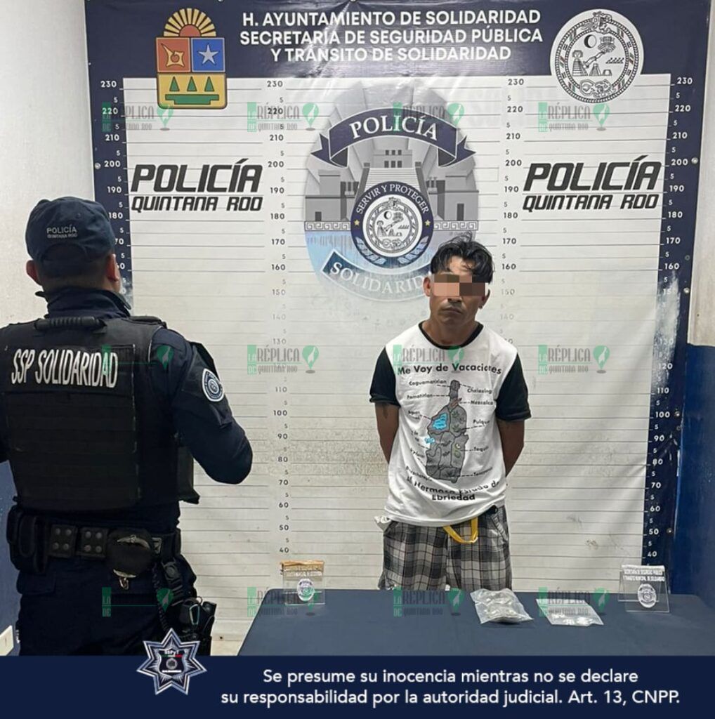 Detienen a tres personas por robo y posesión de drogas