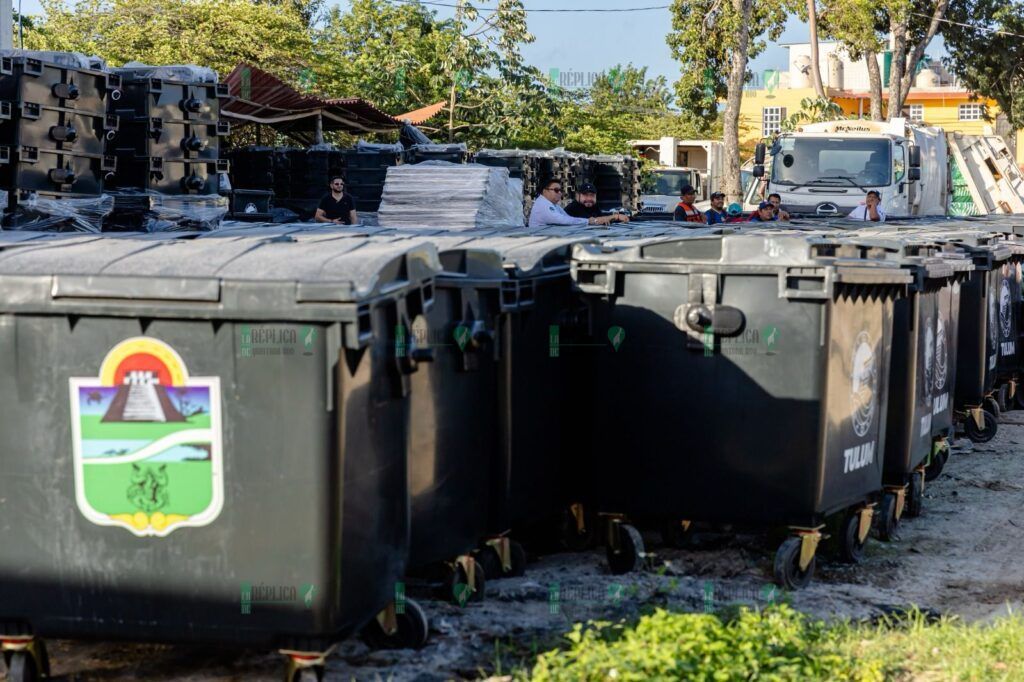 Tulum refuerza su sistema de acopio de basura con 750 contenedores nuevos