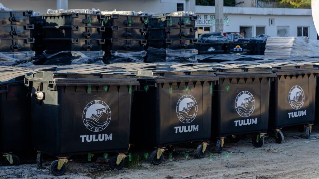 Tulum refuerza su sistema de acopio de basura con 750 contenedores nuevos