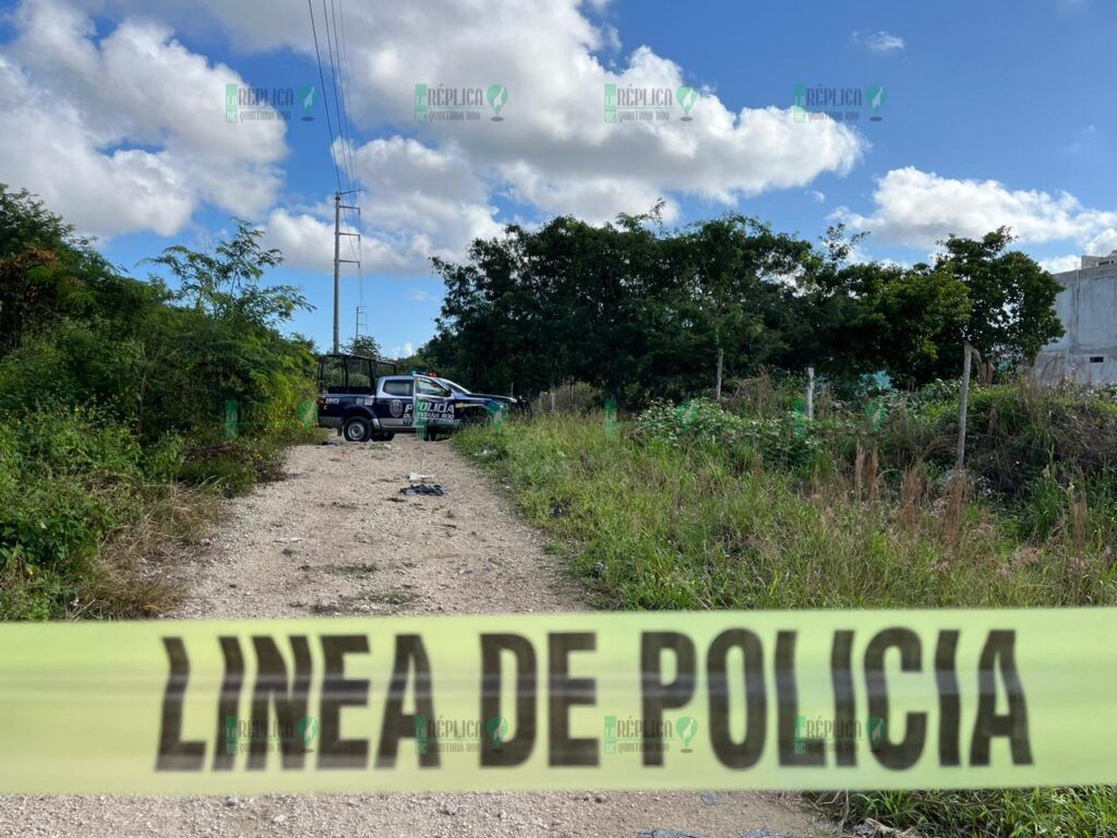 Hallan cuerpo calcinado en colonia de Cancún