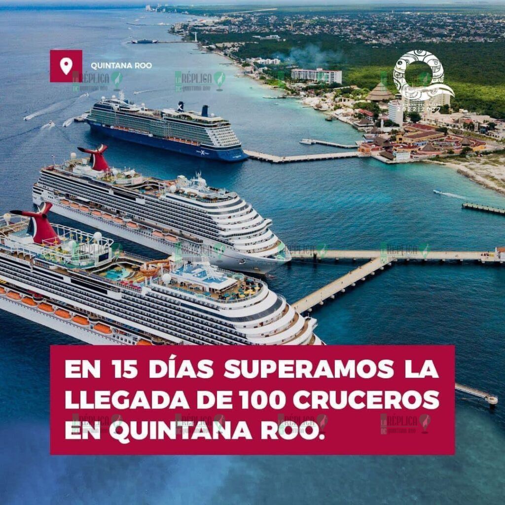 Quintana Roo recibe más de 100 cruceros en las primeras dos semanas del 2024