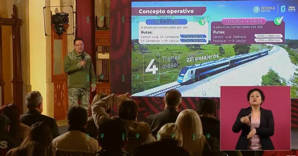 Tendrá tres horarios ruta del Tren Maya de Cancún hasta Playa del Carmen