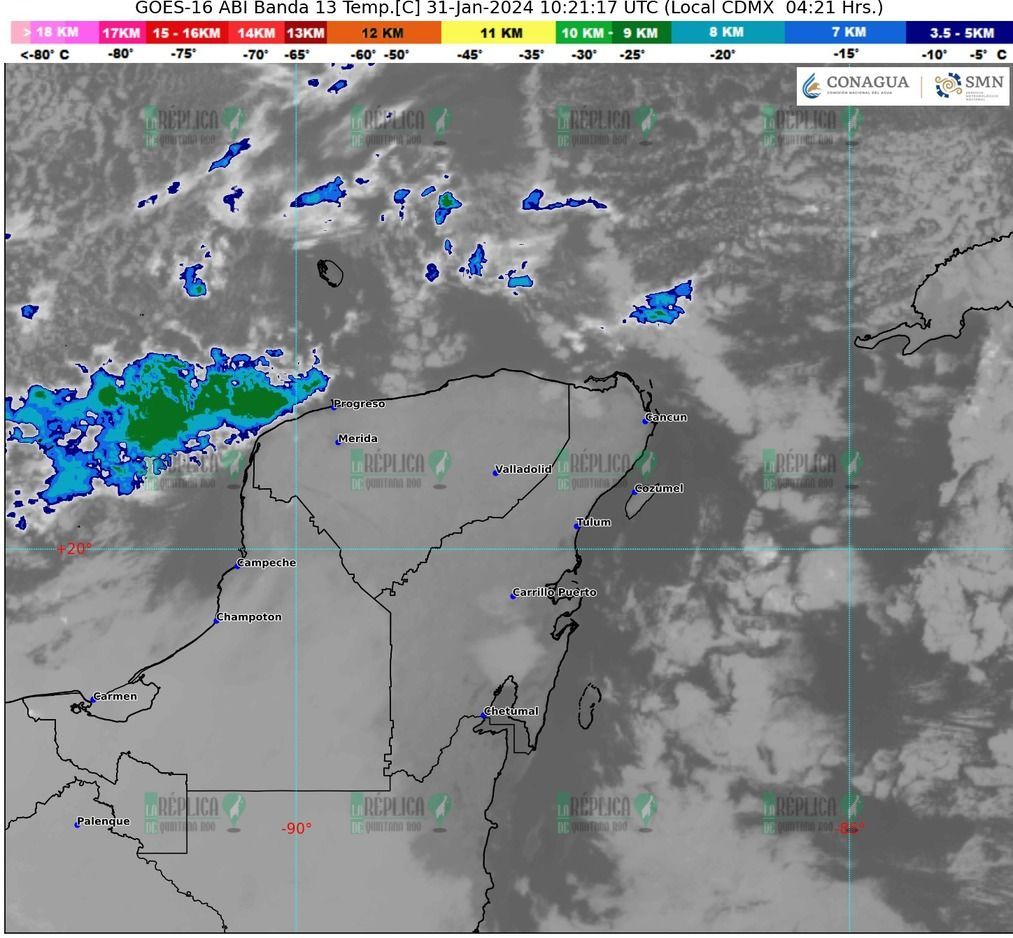 Lluvias aisladas en territorio peninsular