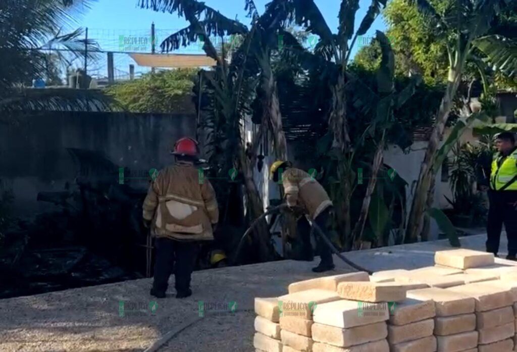 Se incendian cabañas comerciales en el centro de Tulum