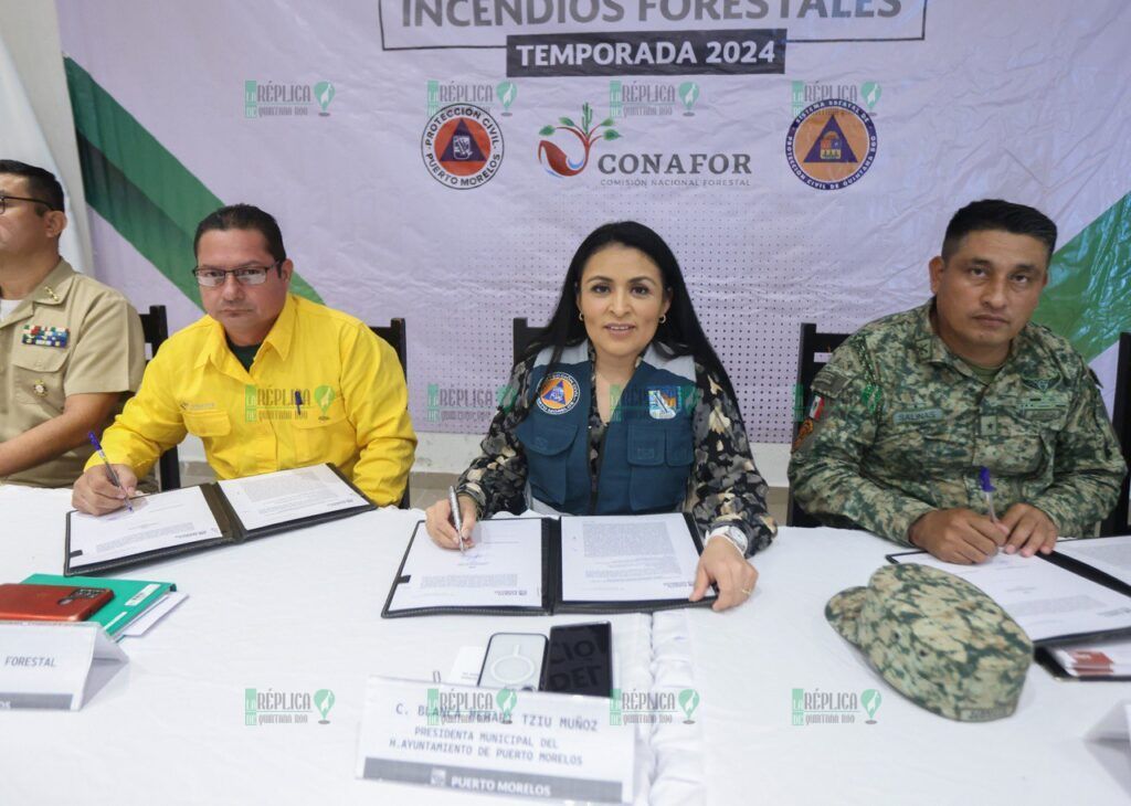 Encabeza Blanca Merari la instalación del Comité de Prevención y Combate de incendios Forestales de Puerto Morelos