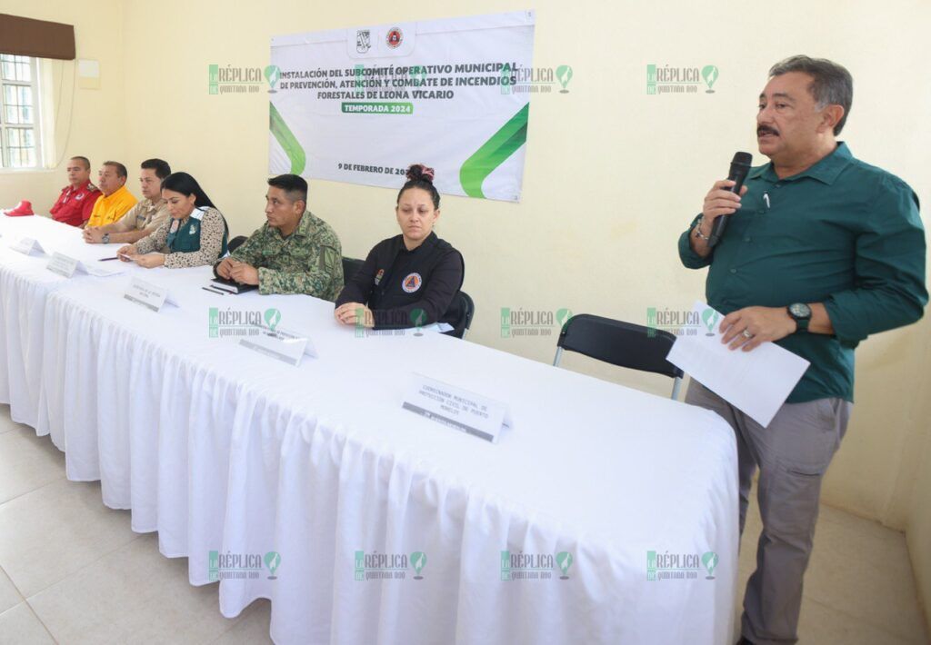 Instalan en Leona Vicario el Subcomité Operativo de Prevención y Combate de Incendios Forestales