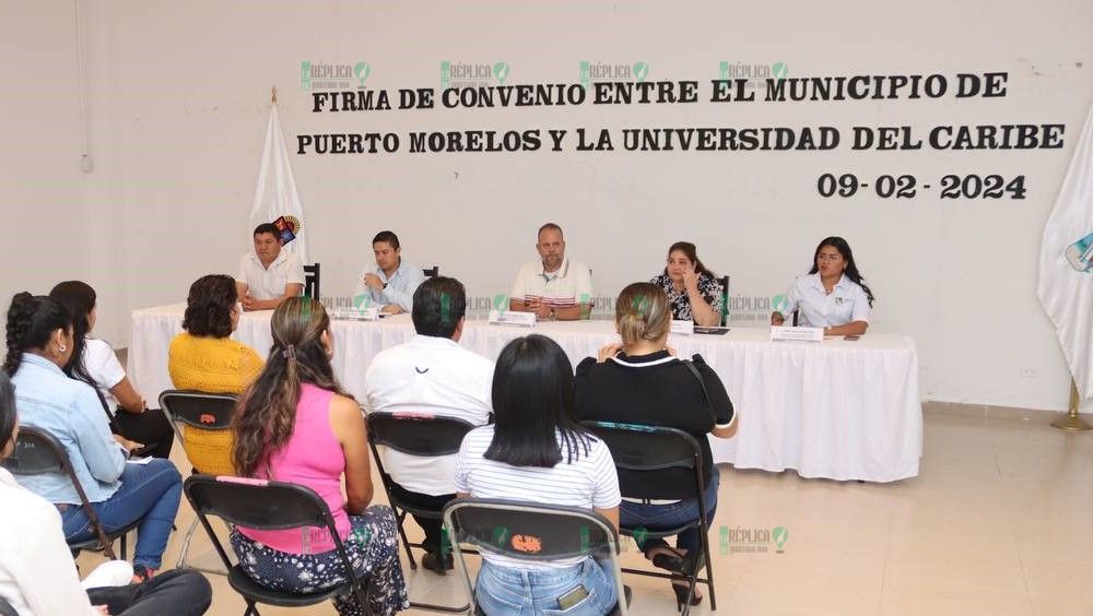 Suscriben gobierno de Puerto Morelos y Unicaribe convenio para impulsar el crecimiento profesional de los trabajadores municipales