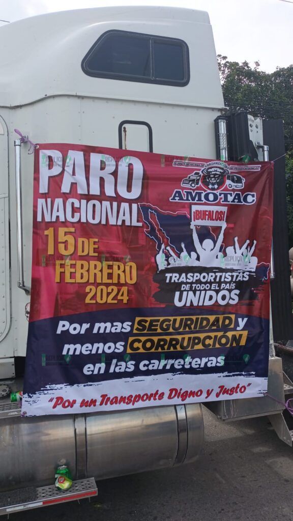 Se unen transportistas del norte del estado a paro nacional, para exigir mayor seguridad en carreteras