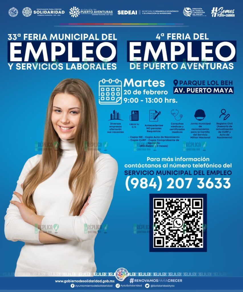 4ta feria del empleo será en Puerto Maya