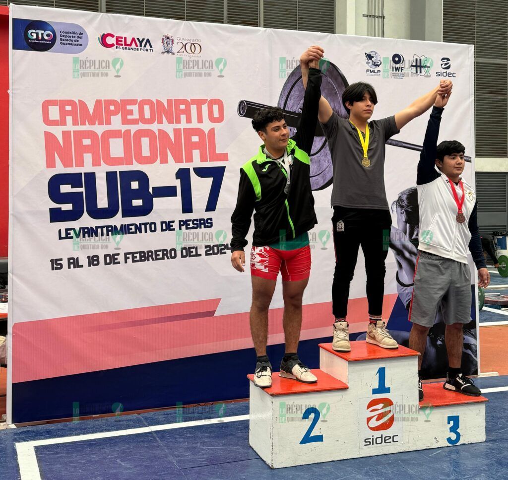 Quintana Roo conquista 26 medallas en el Campeonato Nacional Juvenil Sub-15 y Sub-17 de halterofilia