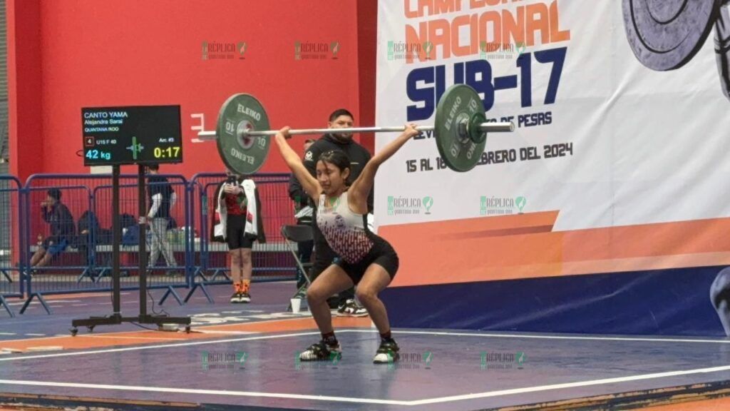 Quintana Roo conquista 26 medallas en el Campeonato Nacional Juvenil Sub-15 y Sub-17 de halterofilia