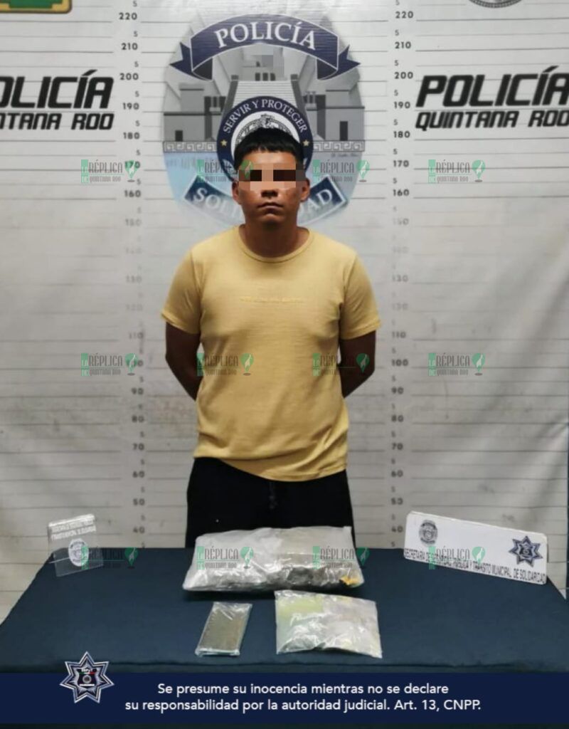 Detienen a individuo con posible marihuana en operativo de vigilancia en fraccionamiento Los Olivos