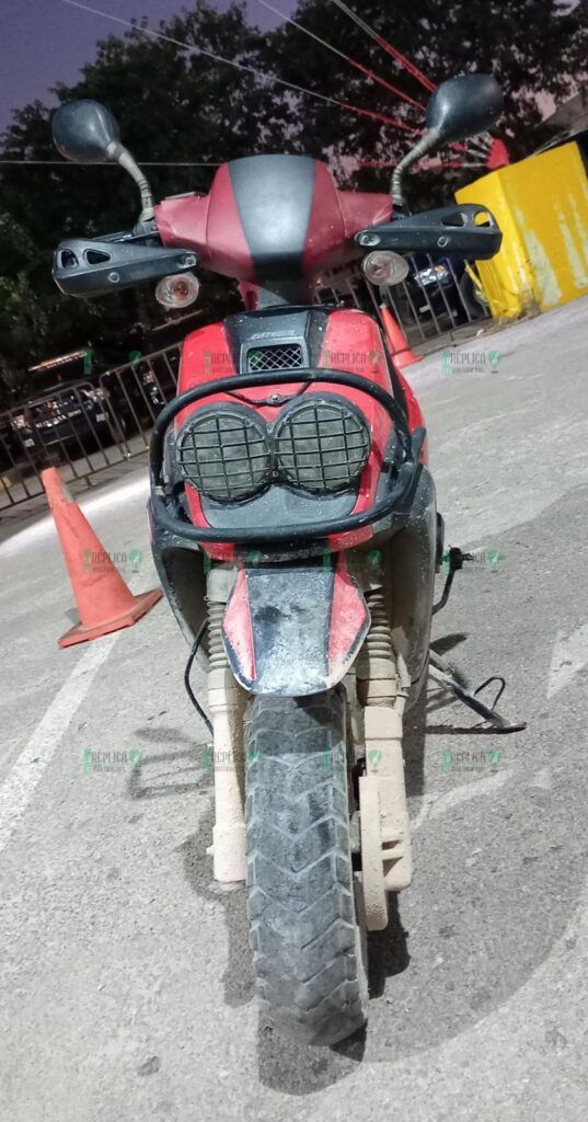 Aseguran motocicleta con reporte de robo