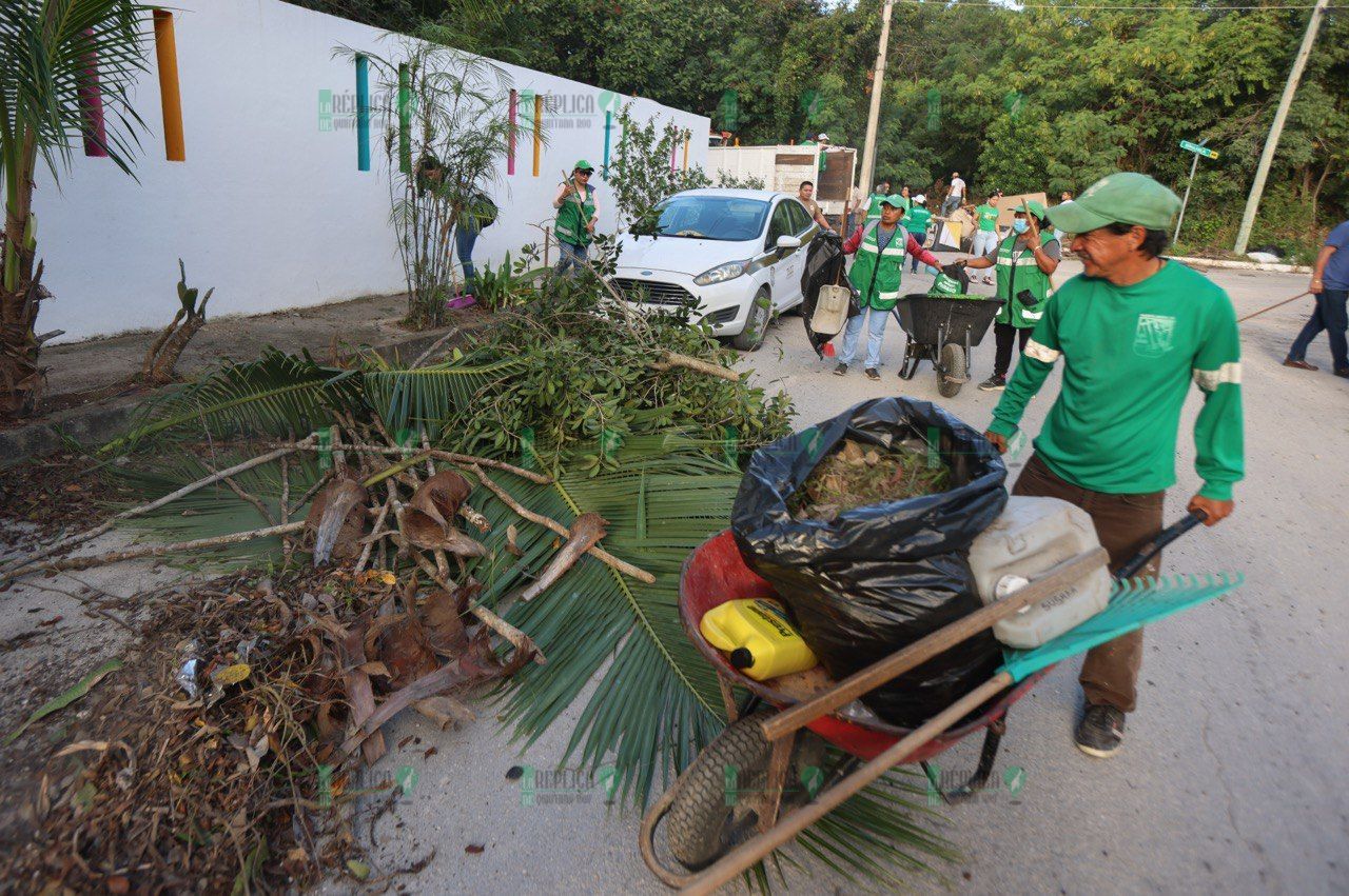 Se realiza en Villas Morelos II la Primera Jornada de descacharrización y limpieza