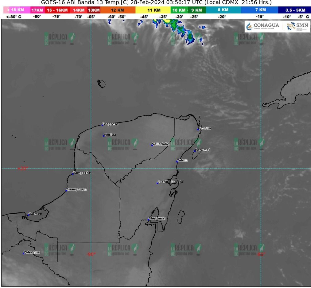 Sin lluvias en Quintana Roo