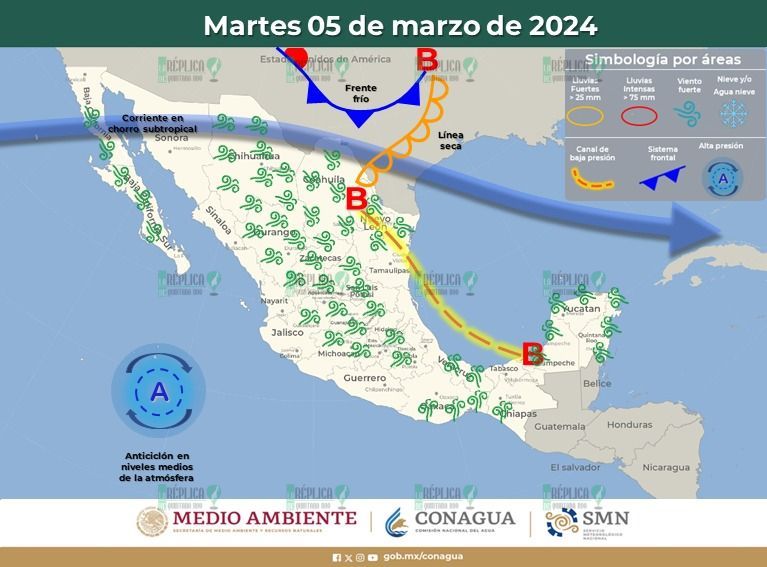 Lluvias aisladas en Quintana Roo