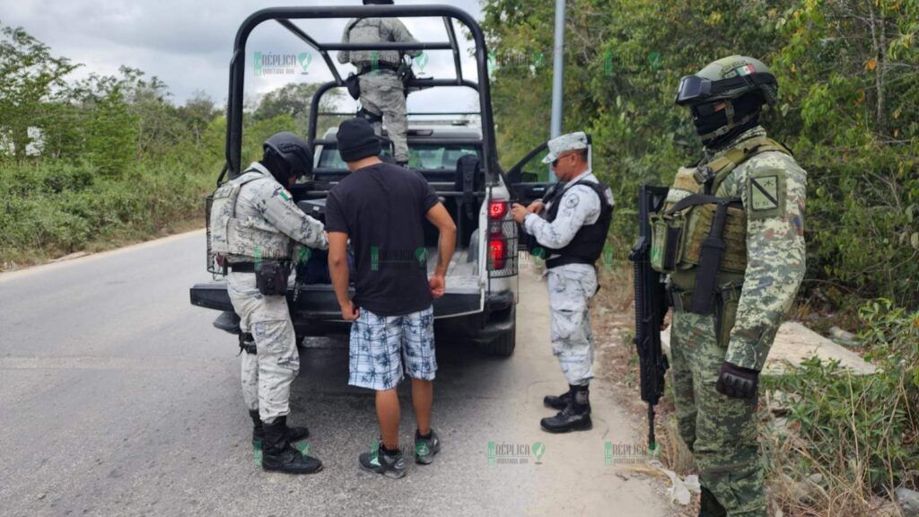 Despliegan a más de 200 elementos del Ejército y Guardia Nacional en Tulum