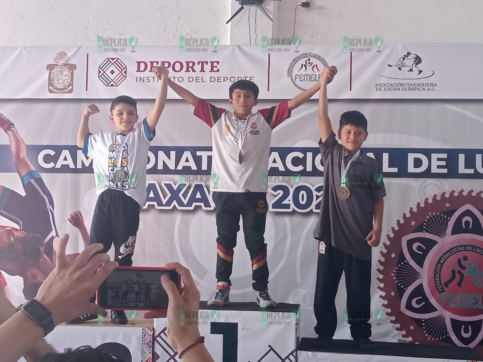 Atletas quintanarroenses conquistan 7 preseas en el Campeonato Nacional 2024 de Luchas Asociadas