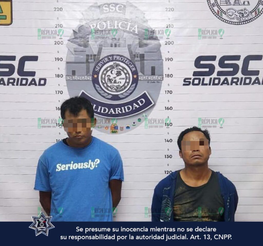 Aseguran con cocaína a dos sujetos en Mayakobá