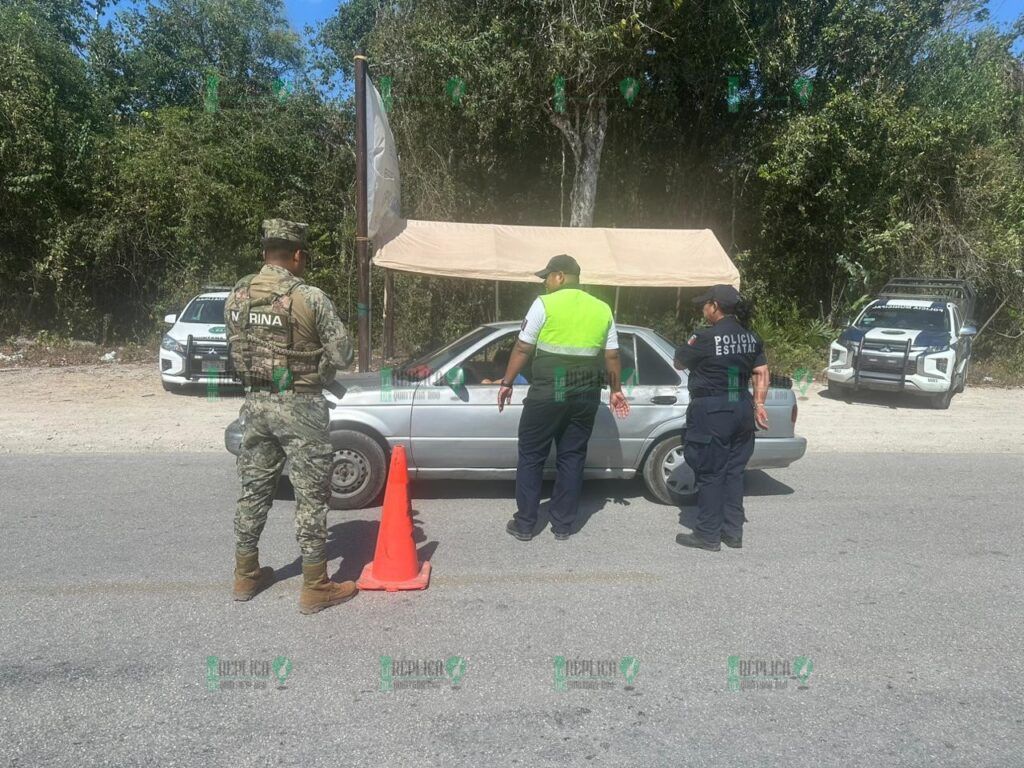 Operativo vacacional de Semana Santa en Puerto Morelos