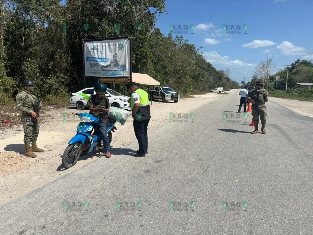 Operativo vacacional de Semana Santa en Puerto Morelos