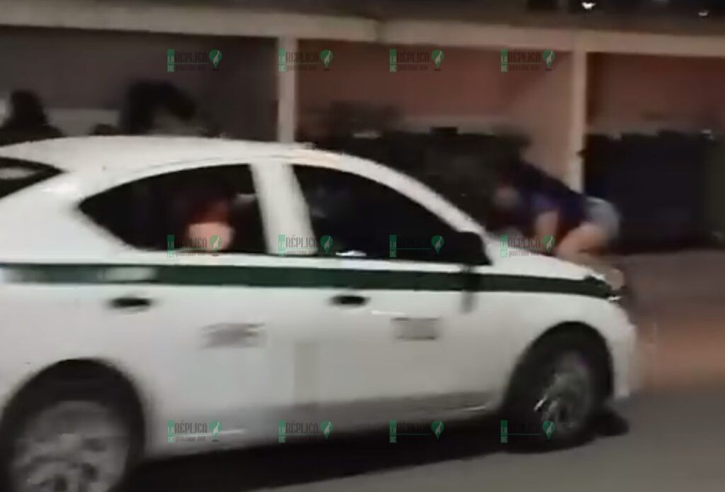 Circula video de agresión de taxista a una mujer, en Cancún