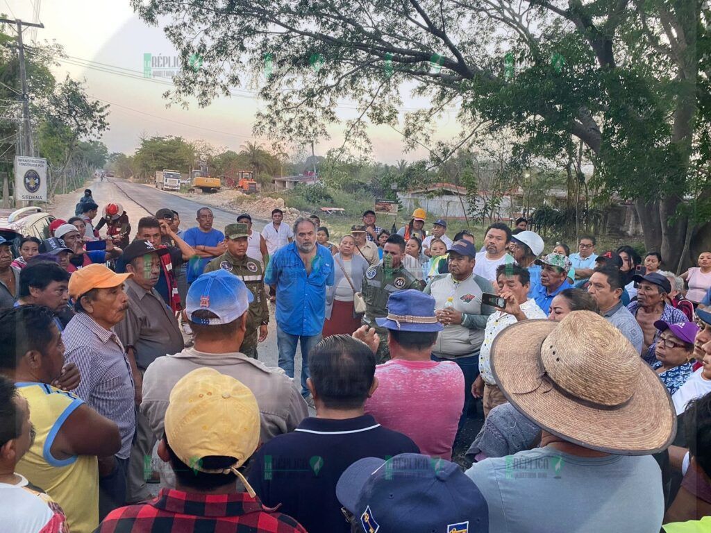 Bloquean ejidatarios acceso a las obras de ‘Puerta al Mar’ en Felipe Carrillo Puerto