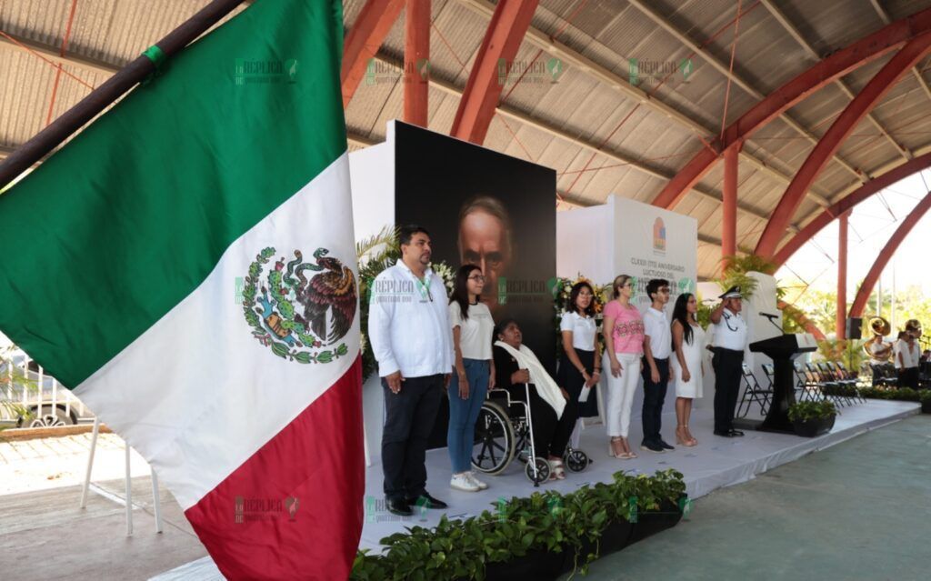 Conmemoran en Chetumal el 173 aniversario luctuoso de don Andrés Quintana Roo