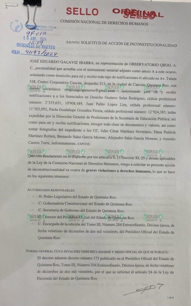 Llama Observatorio Legislativo a presentar amparos masivos contra imposiciones en venta de inmuebles