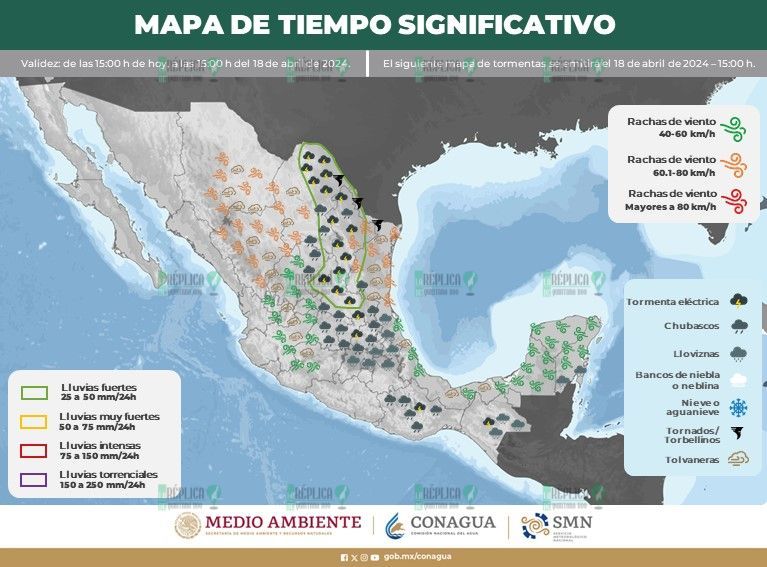 Lluvias aisladas en Quintana Roo