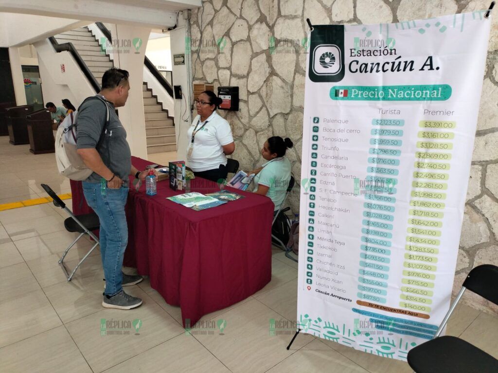 Instalan módulo de venta de boletos del Tren Maya en el Ayuntamiento de Benito Juárez