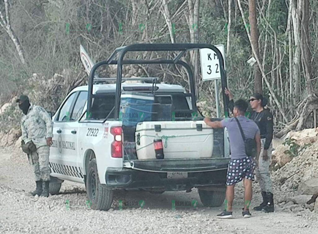 Denuncian a elementos de la Guardia nacional por vender comida en el tramo 5 del Tren Maya