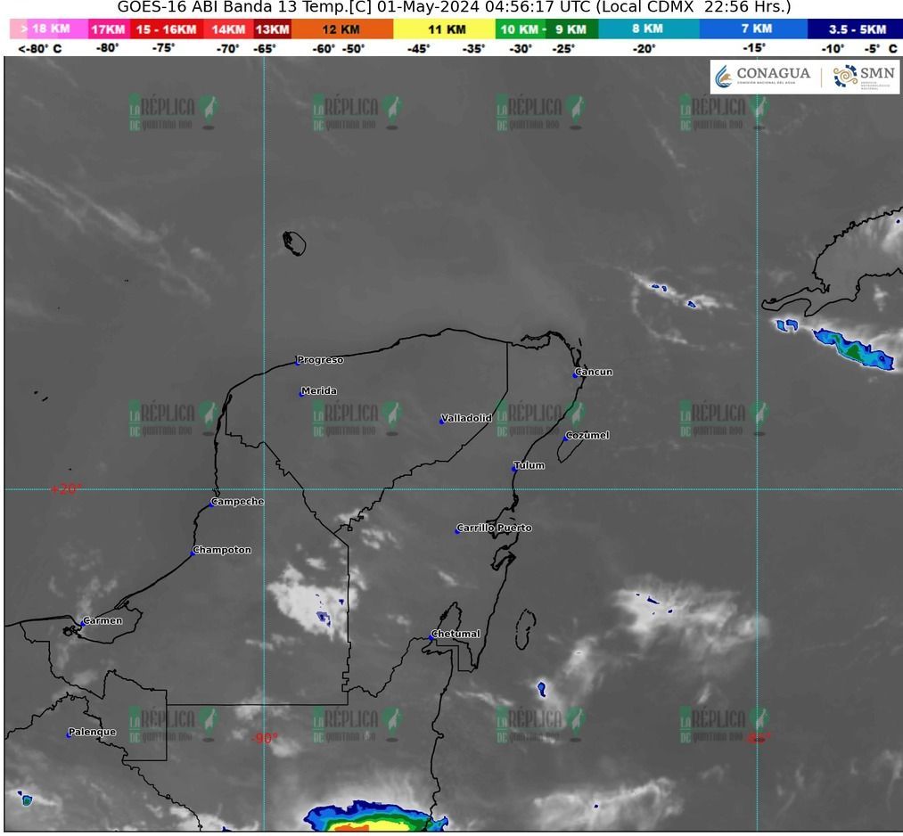 Sin lluvias en Quintana Roo