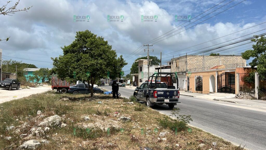 Acribillan a un hombre en motocicleta en la Región 227 de Cancún