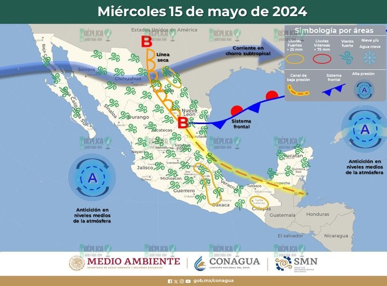 Podría presentarse chubascos en Quintana Roo