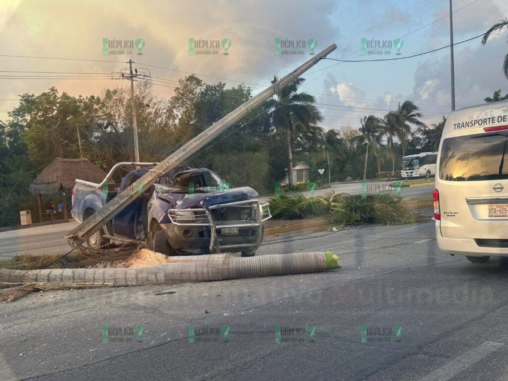 Fatal accidente cobra la vida de conductor de una camioneta en el tramo Tulum-Playa del Carmen