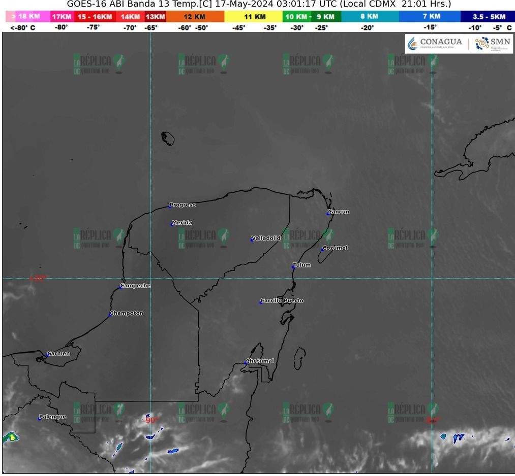 Anuncia SMN lluvias aisladas para Quintana Roo