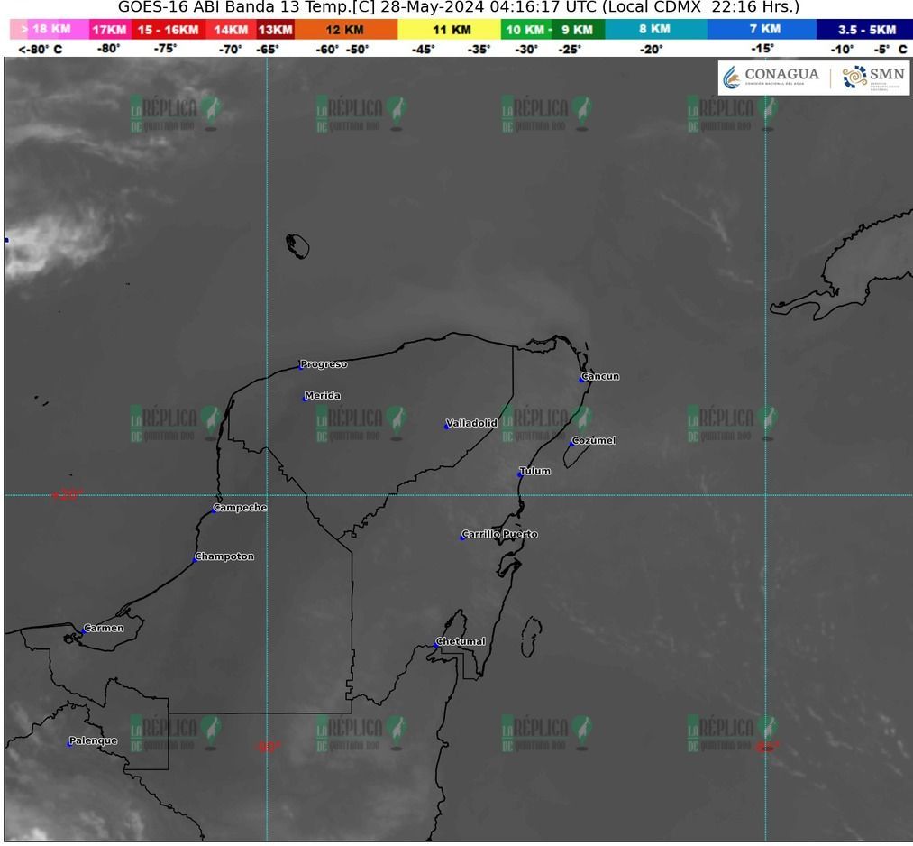 Posibles lluvias aisladas en Quintana Roo