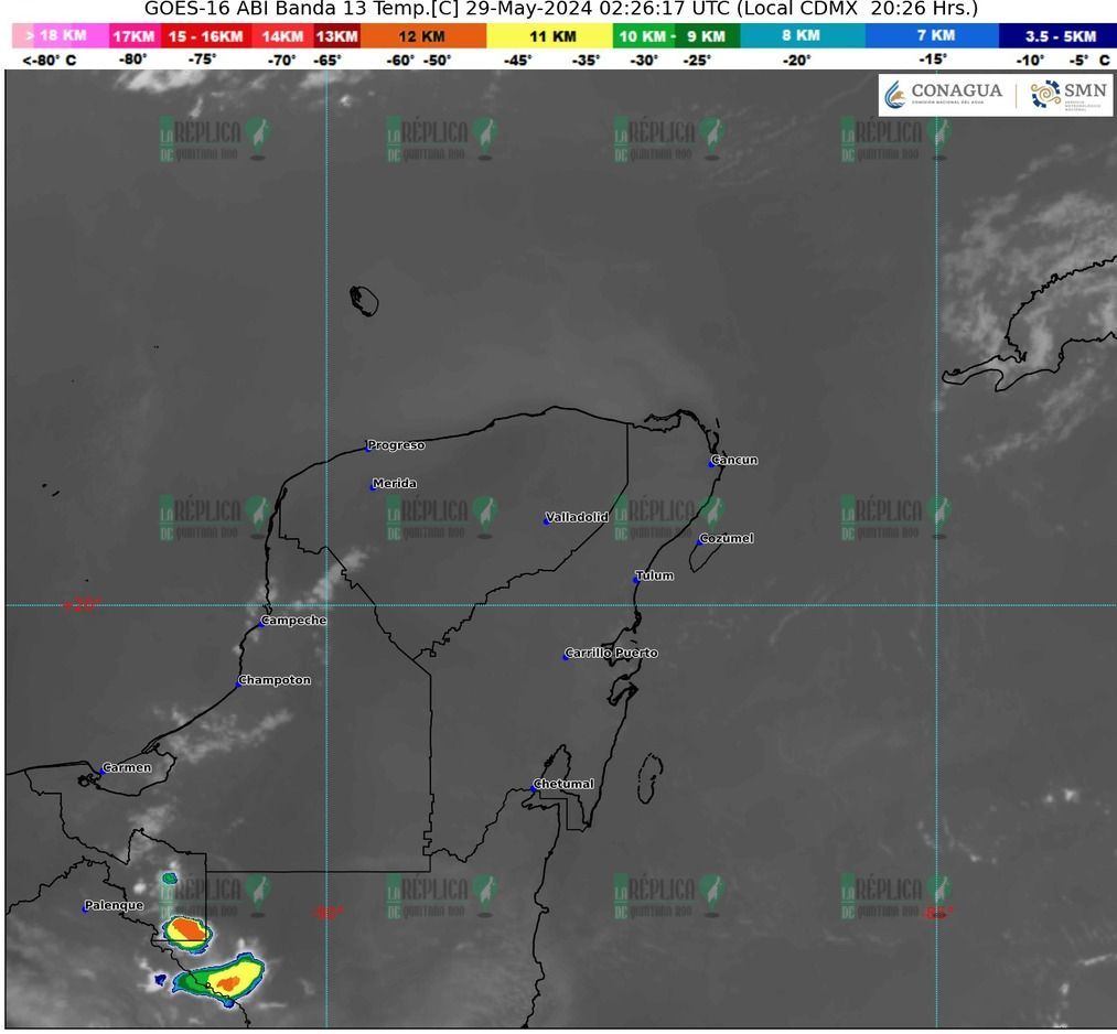 Anuncia SMN lluvias aisladas en Quintana Roo